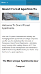 Mobile Screenshot of grandforestapts.net